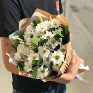 Элегантная и белая любовь - Букет цветов