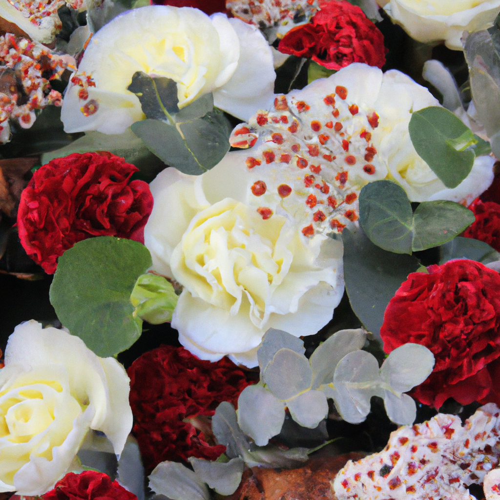 Mazzo fiori finti per cimitero di design, con personalizzazione.